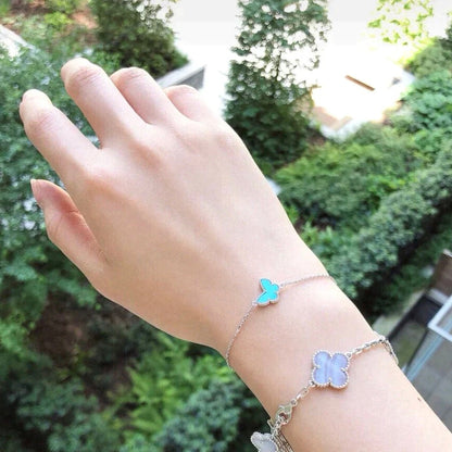 [Star Jewelry]BUTTERFLY TURQUOISE BUTTERFLY BRACELET SILVER