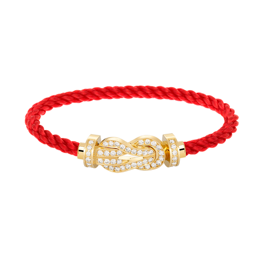 [Star Jewelry]CHANCE LARGE 8 FIGURE BUCKLE FULLDIAMOND BRACELET GOLD