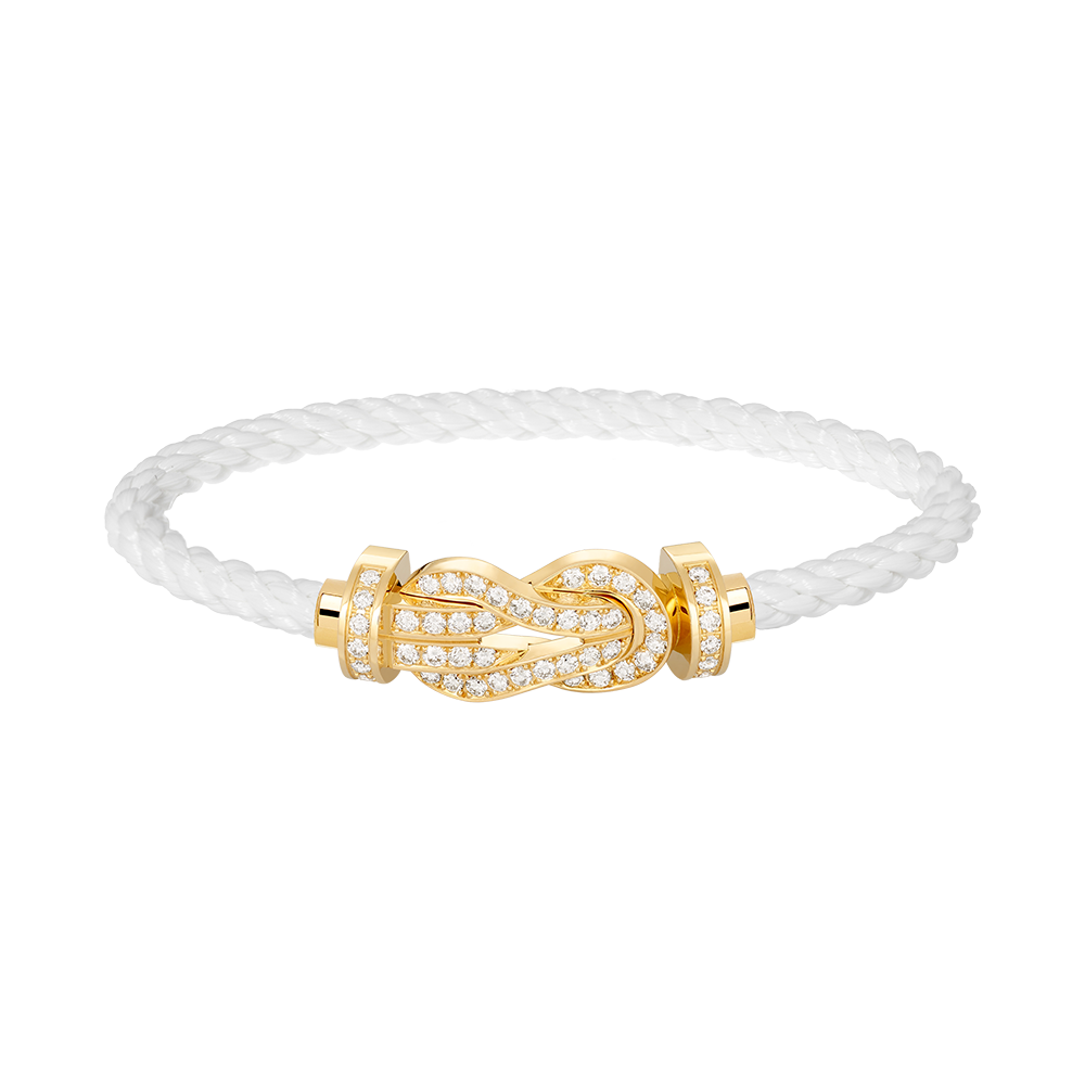 [Star Jewelry]CHANCE LARGE 8 FIGURE BUCKLE FULLDIAMOND BRACELET GOLD