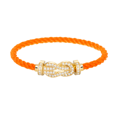 [Star Jewelry]CHANCE LARGE 8 FIGURE BUCKLE FULLDIAMOND BRACELET GOLD