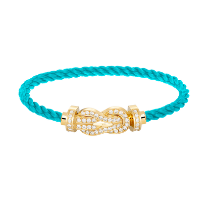 [Star Jewelry]CHANCE LARGE 8 FIGURE BUCKLE FULLDIAMOND BRACELET GOLD