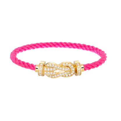 [Star Jewelry]CHANCE LARGE 8 FIGURE BUCKLE FULLDIAMOND BRACELET GOLD