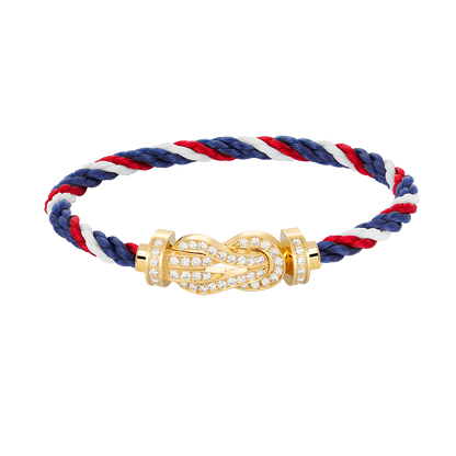 [Star Jewelry]CHANCE LARGE 8 FIGURE BUCKLE FULLDIAMOND BRACELET GOLD