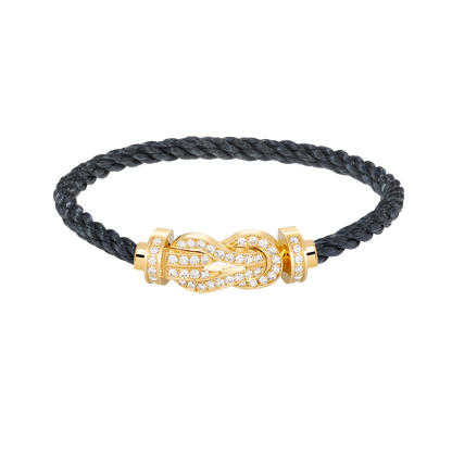 [Star Jewelry]CHANCE LARGE 8 FIGURE BUCKLE FULLDIAMOND BRACELET GOLD