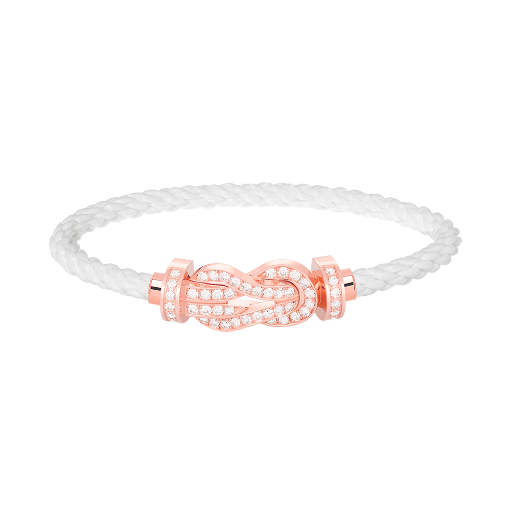 [Star Jewelry]CHANCE LARGE 8 FIGURE BUCKLE FULL DIAMOND BRACELET ROSE GOLD