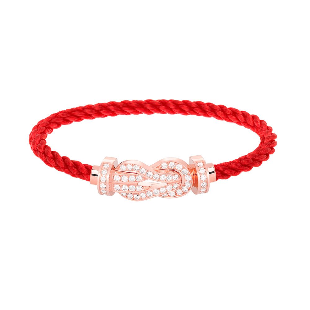 [Star Jewelry]CHANCE LARGE 8 FIGURE BUCKLE FULL DIAMOND BRACELET ROSE GOLD