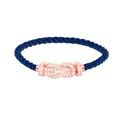 [Star Jewelry]CHANCE LARGE 8 FIGURE BUCKLE FULL DIAMOND BRACELET ROSE GOLD