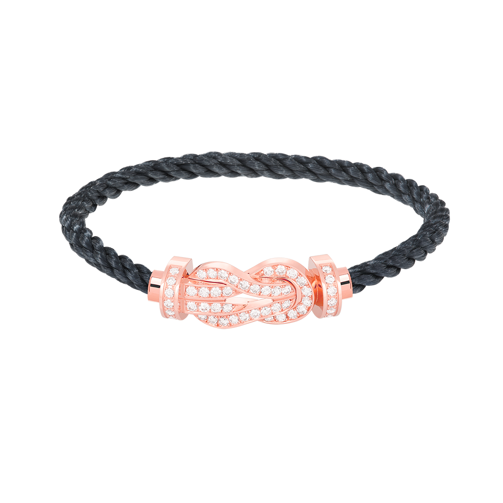 [Star Jewelry]CHANCE LARGE 8 FIGURE BUCKLE FULL DIAMOND BRACELET ROSE GOLD