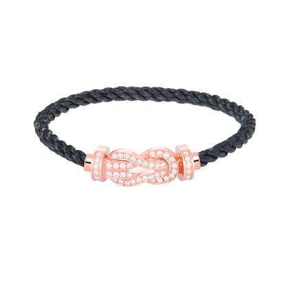 [Star Jewelry]CHANCE LARGE 8 FIGURE BUCKLE FULL DIAMOND BRACELET ROSE GOLD