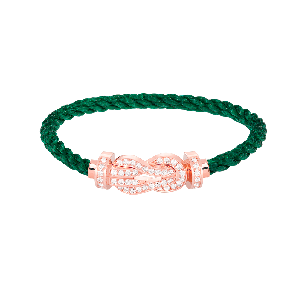 [Star Jewelry]CHANCE LARGE 8 FIGURE BUCKLE FULL DIAMOND BRACELET ROSE GOLD