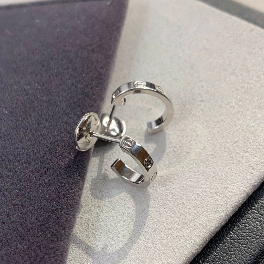 [Star Jewelry]LOVE EARRINGS 2.65MM SILVER