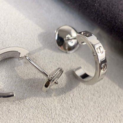 [Star Jewelry]LOVE EARRINGS 2.65MM SILVER