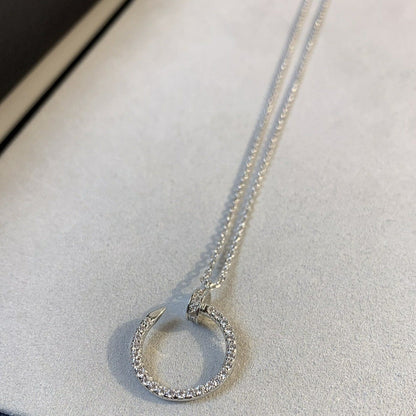 [Star Jewelry]JUSTE NECKLACE SILVER DIAMONDS