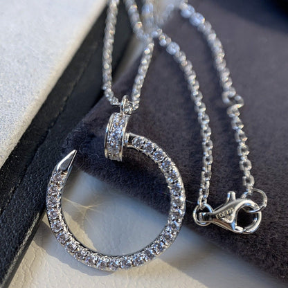 [Star Jewelry]JUSTE NECKLACE SILVER DIAMONDS