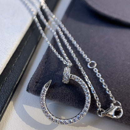 [Star Jewelry]JUSTE NECKLACE SILVER DIAMONDS