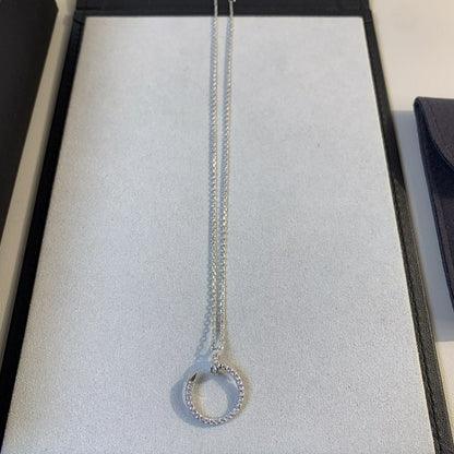 [Star Jewelry]JUSTE NECKLACE SILVER DIAMONDS