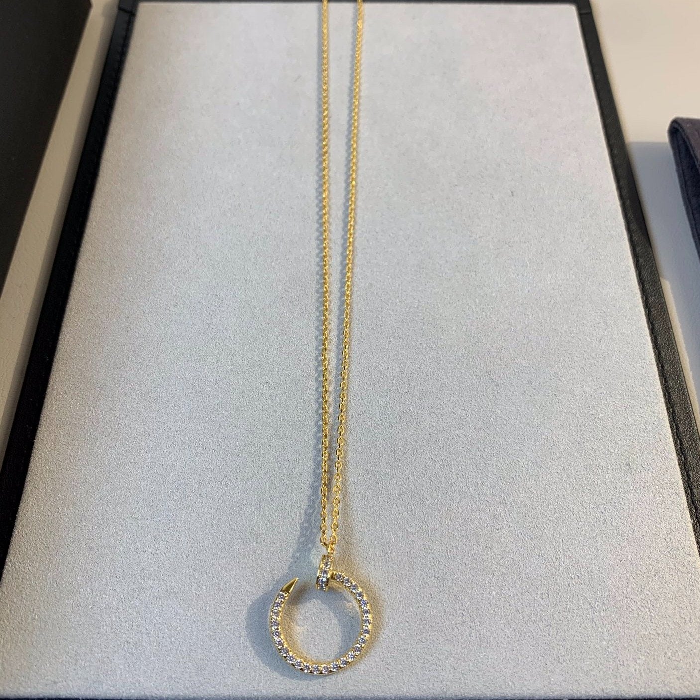 [Star Jewelry]JUSTE NECKLACE GOLD DIAMONDS