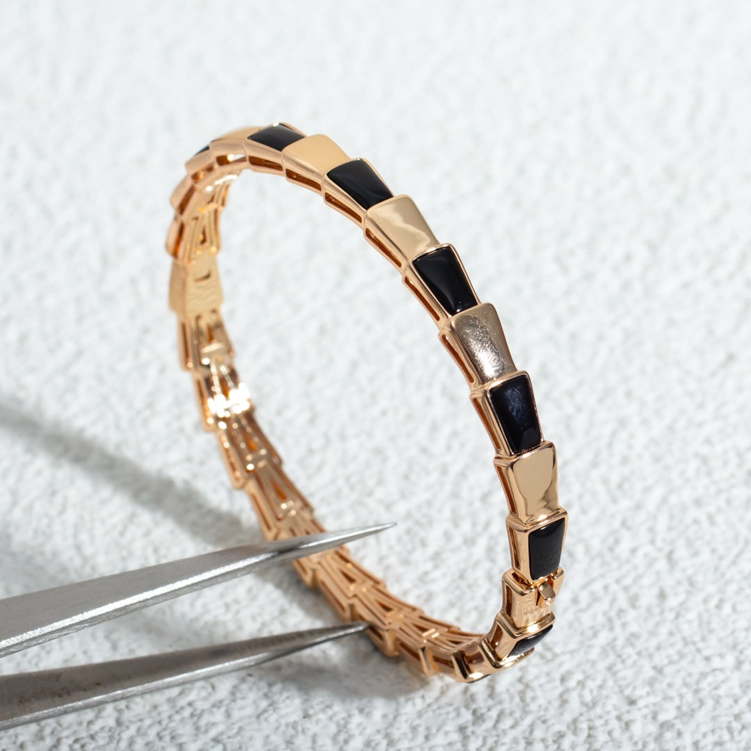 [Star Jewelry]SERPENTI BRACELET PINK GOLD ONYX
