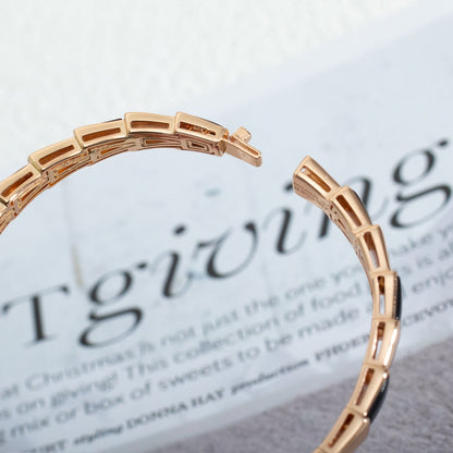 [Star Jewelry]SERPENTI BRACELET PINK GOLD ONYX