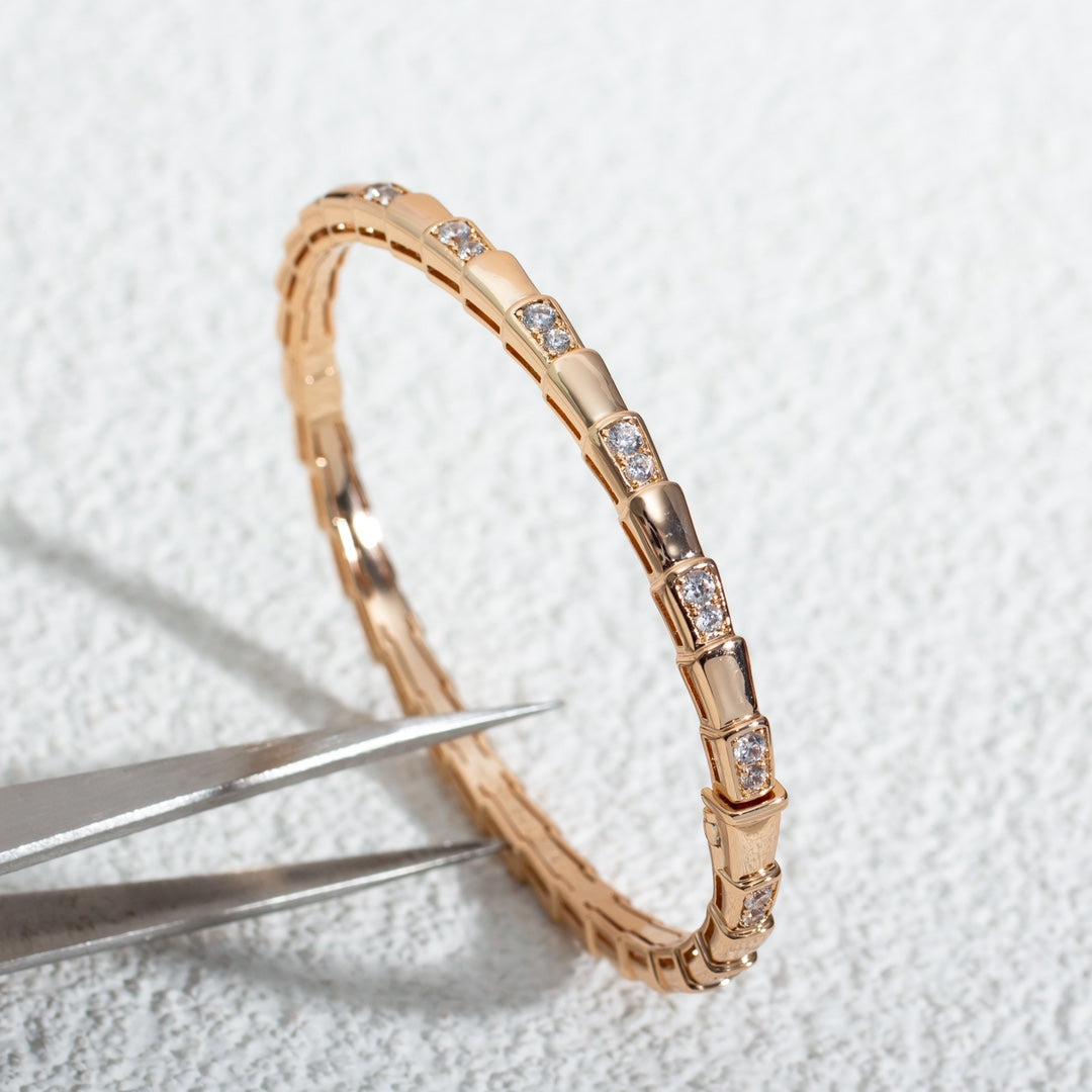 [Star Jewelry]SERPENTI SMALL BRACELET PINK GOLD DIAMOND