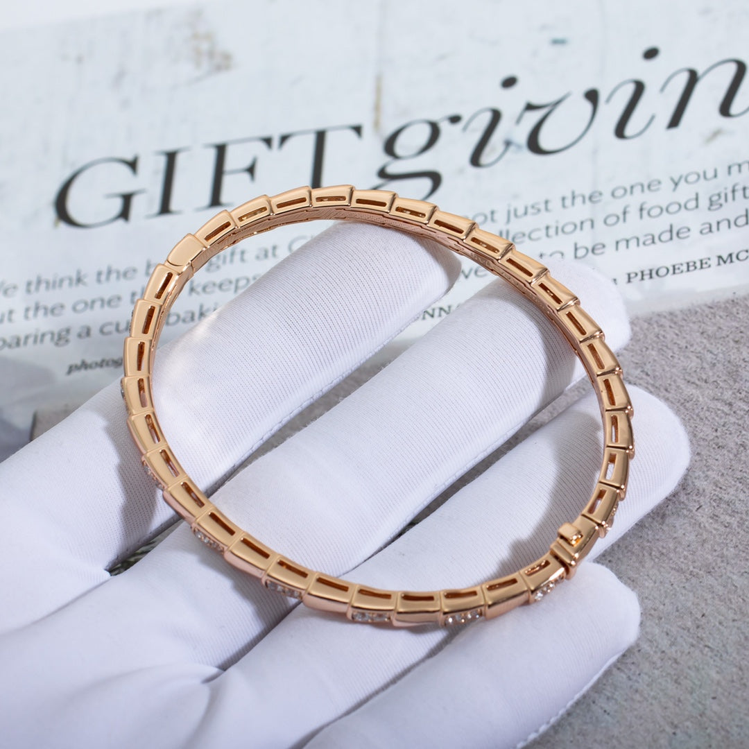 [Star Jewelry]SERPENTI SMALL BRACELET PINK GOLD DIAMOND