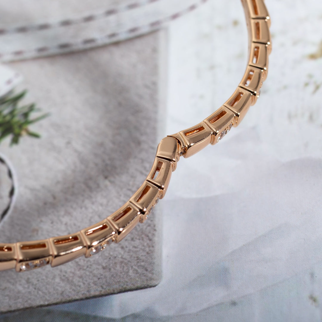 [Star Jewelry]SERPENTI SMALL BRACELET PINK GOLD DIAMOND