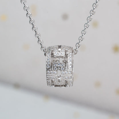[Star Jewelry]PARENTESI NECKLACE SILVER DIAMOND