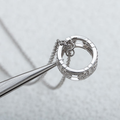 [Star Jewelry]PARENTESI NECKLACE SILVER DIAMOND