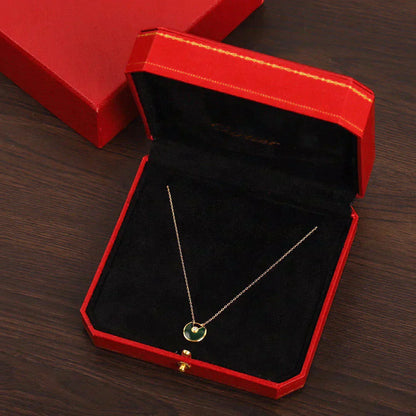 [Star Jewelry]AMULETTE GOLD MALACHITE NECKLACE