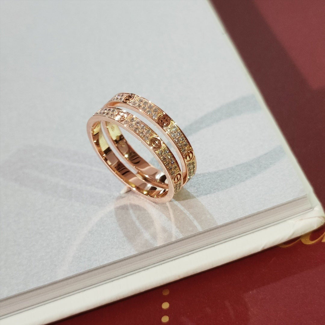 [Star Jewelry]LOVE RING 2.65MM DIAMOND