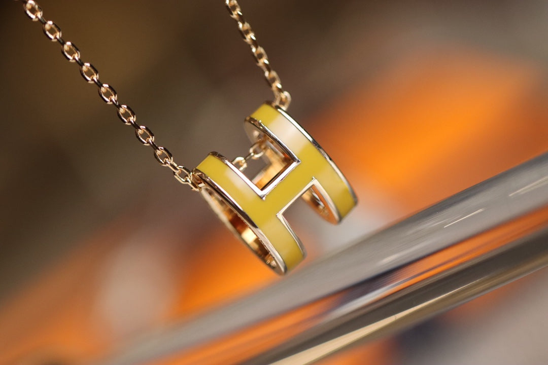 [Star Jewelry]POP H PEDANT PINK GOLD