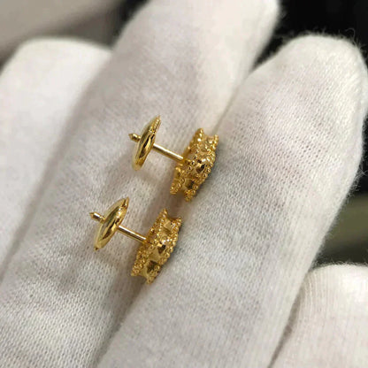 [Star Jewelry]CLOVER MINI 9.5MM MALACHITE  EARRINGS