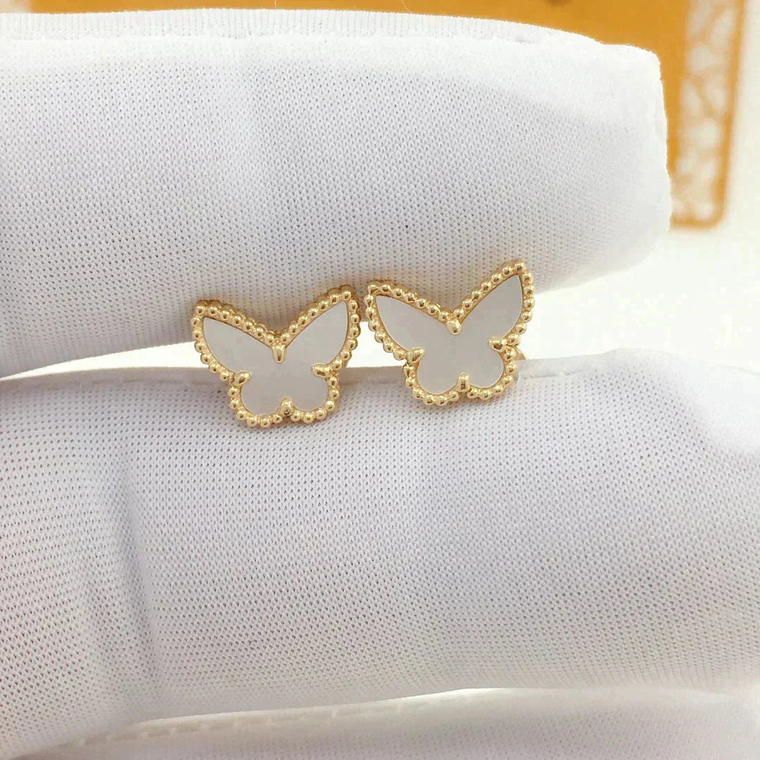 [Star Jewelry]SWEET BUTTERFLY MOP EARSTUDS