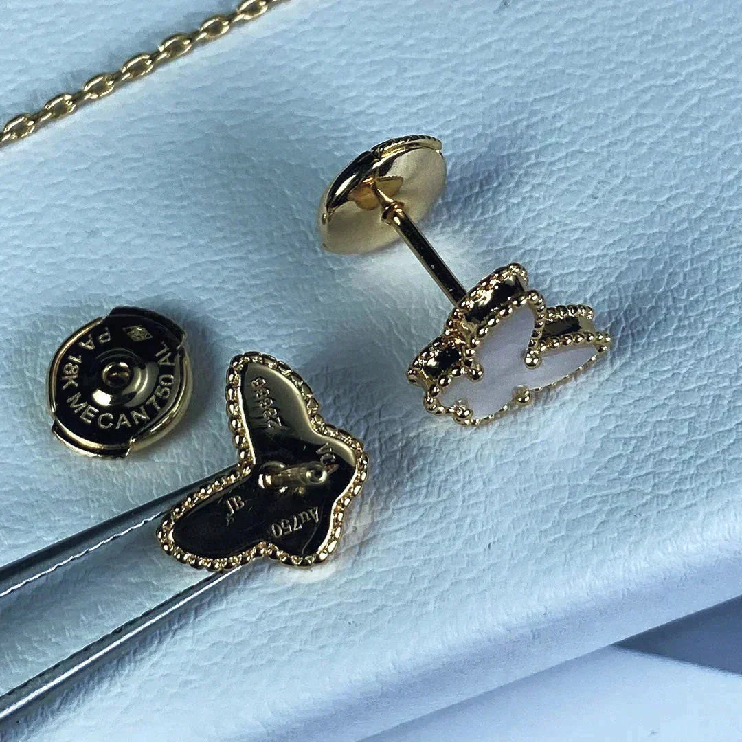 [Star Jewelry]SWEET BUTTERFLY MOP EARSTUDS