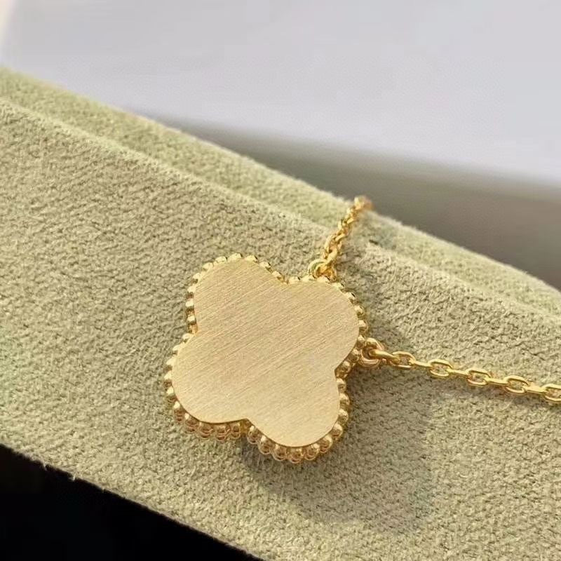 [Star Jewelry]CLOVER 15MM DIAMOND TURQUOISE NECKLACE