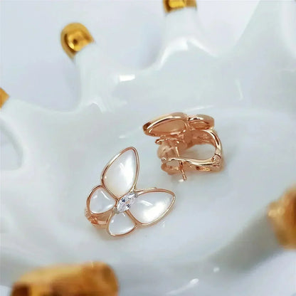 [Star Jewelry]BUTTERFLY MOP DIAMOND EARRINGS
