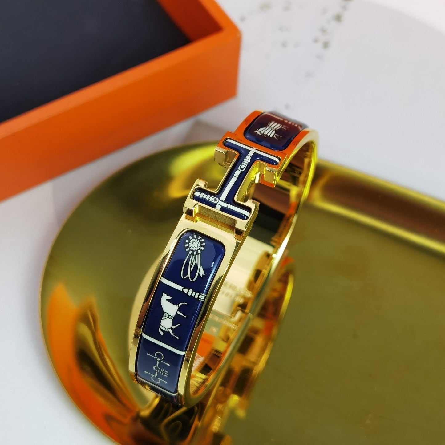 [Star Jewelry]H COUVERTURES DARK BLUE BRACELET