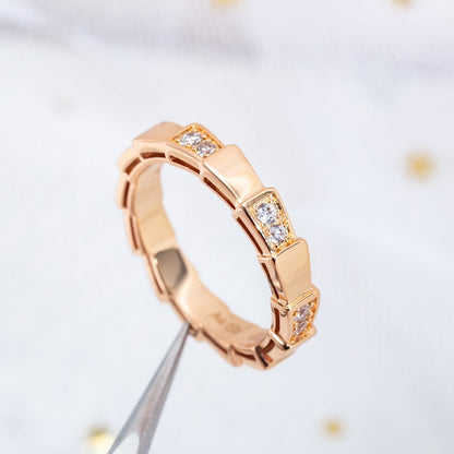 [Star Jewelry]SERPENTI RING PINK GOLD  3MM