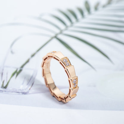 [Star Jewelry]SERPENTI RING PINK GOLD  3MM