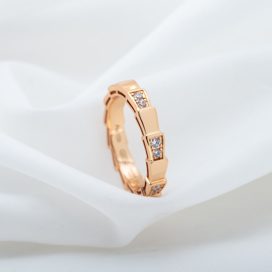 [Star Jewelry]SERPENTI RING PINK GOLD  3MM
