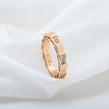 [Star Jewelry]SERPENTI RING PINK GOLD  3MM