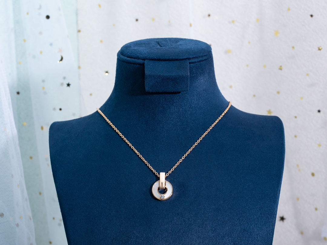 [Star Jewelry]GARI NECKLACE PINK GOLD MOP