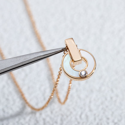 [Star Jewelry]GARI NECKLACE PINK GOLD MOP