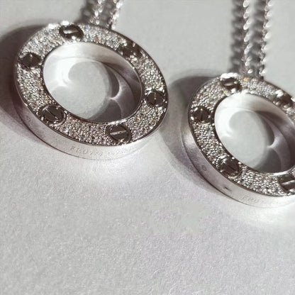 [Star Jewelry]LOVE NECKLACE ADJUSTABLE SILVER