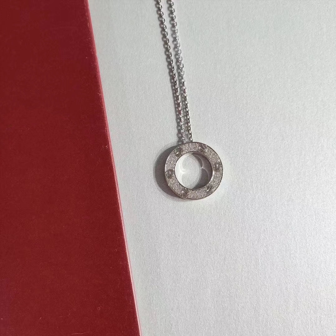 [Star Jewelry]LOVE NECKLACE ADJUSTABLE SILVER