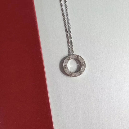 [Star Jewelry]LOVE NECKLACE ADJUSTABLE SILVER