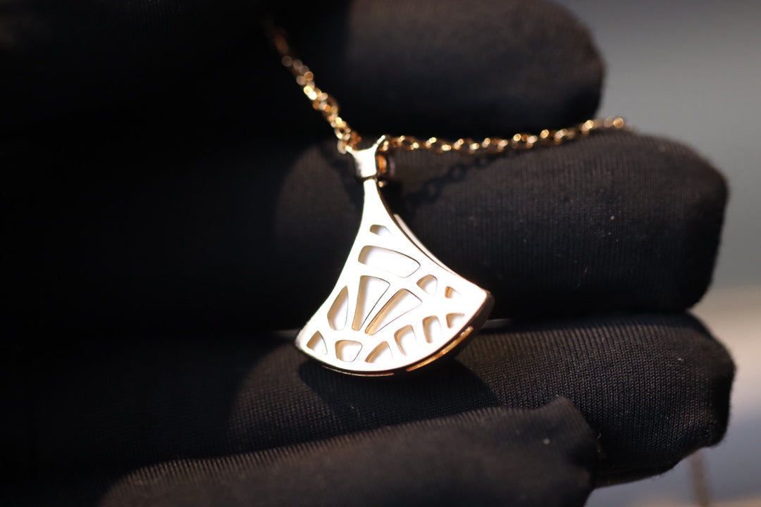 [Star Jewelry]DREAM NECKLACE WHITE MOP PINK GOLD 1 DIAMOND