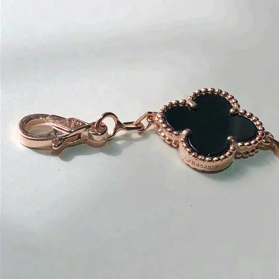 [Star Jewelry]CLOVER 5 MOTIFS MULTICOLOR BRACELET