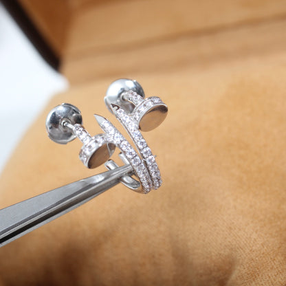 [Star Jewelry]JUSTE EARRINGS 12.75MM SILVER DIAMOND