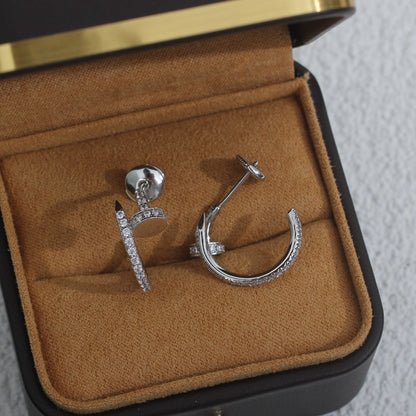 [Star Jewelry]JUSTE EARRINGS 12.75MM SILVER DIAMOND